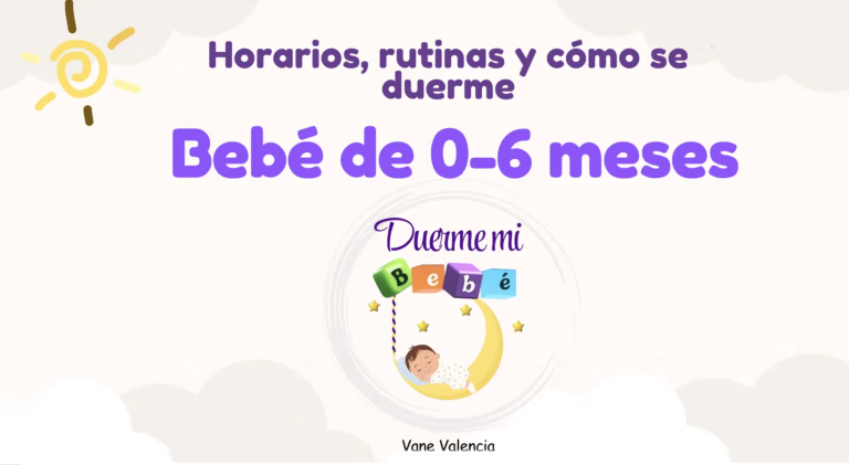 Cover - Horarios, rutinas y como se duerme bebe de 0-6 meses